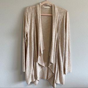 Retrology Open Front Waterfall Cardigan Duster